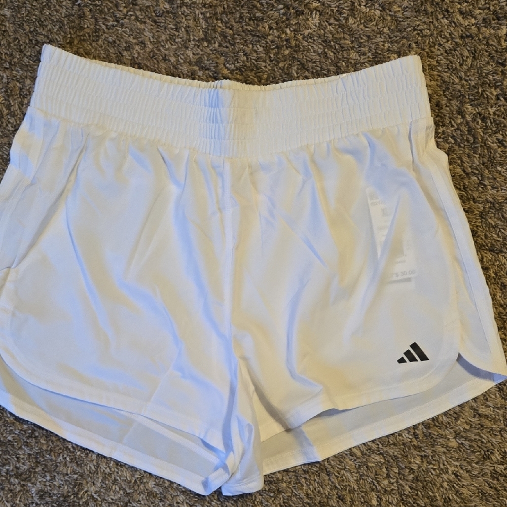 adidas Women's White Athletic Shorts